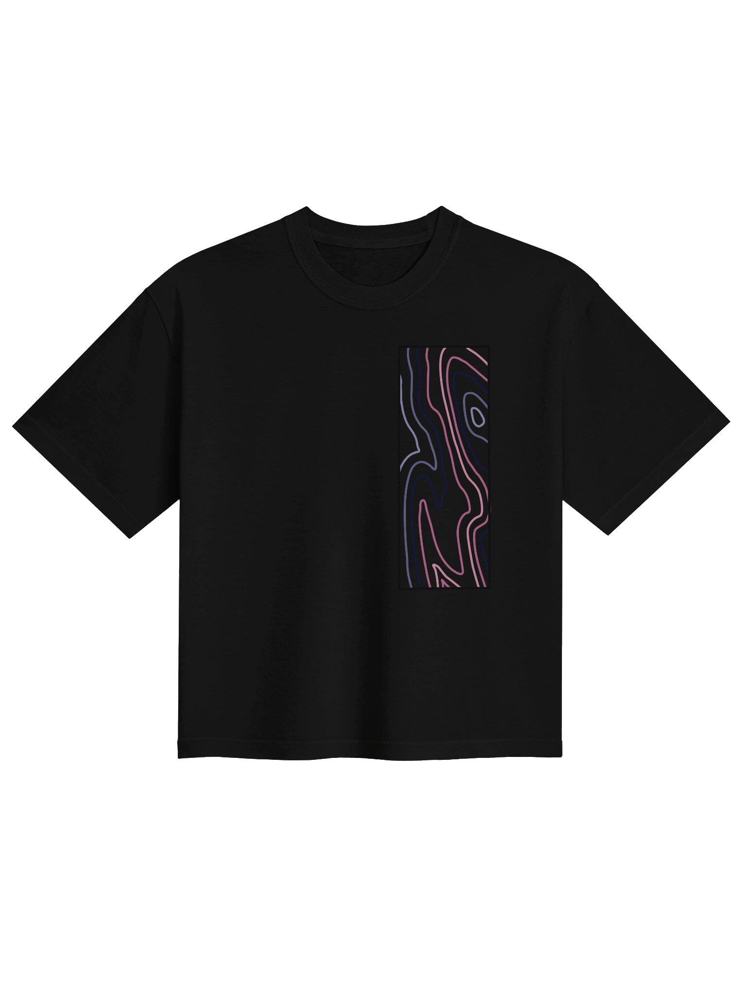 Omni topo map boxy tee Vertical product image (1)