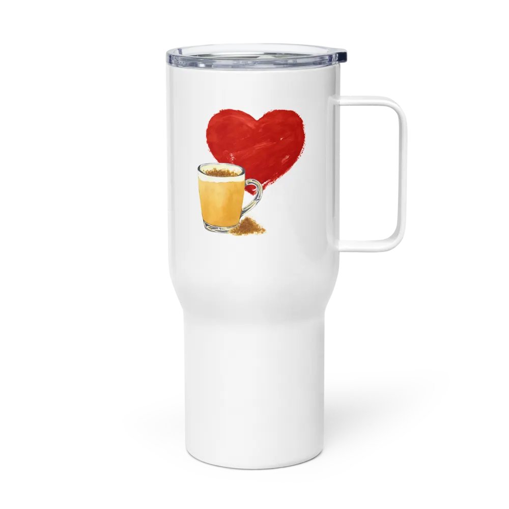 I Heart Latte Travel Mug with Handle product image (4)