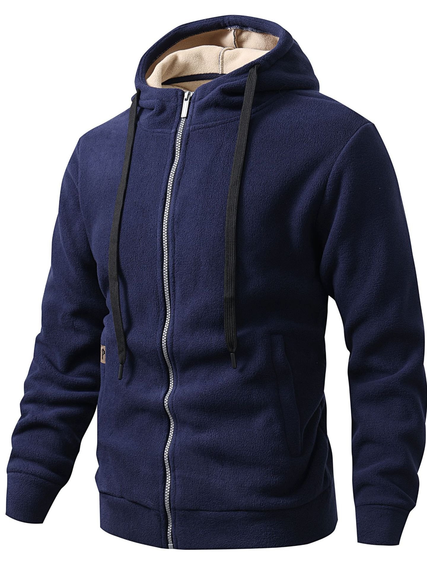 Mens Fleece-Lined Jacket With Hooded Sweatshirt From Europe And The US product image (5)