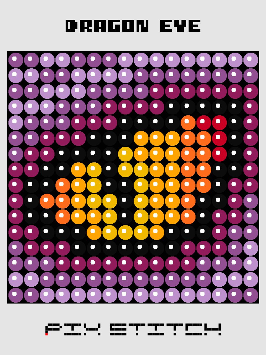 Dragon Eye Pixel Art product image (1)