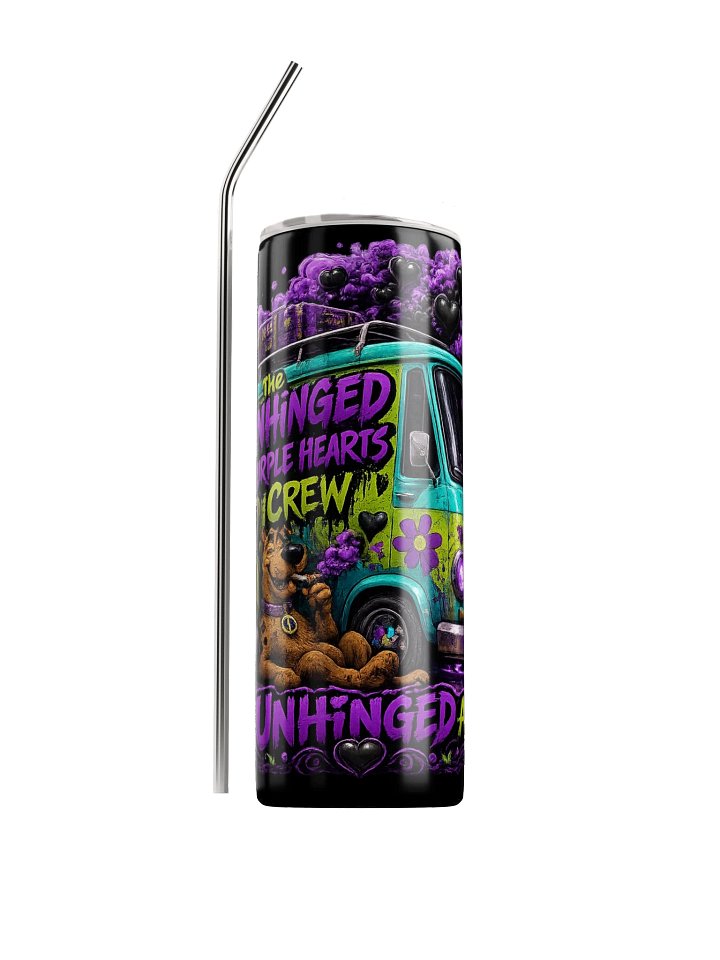 The Unhinged Purple Hearts Crew Tumbler product image (1)