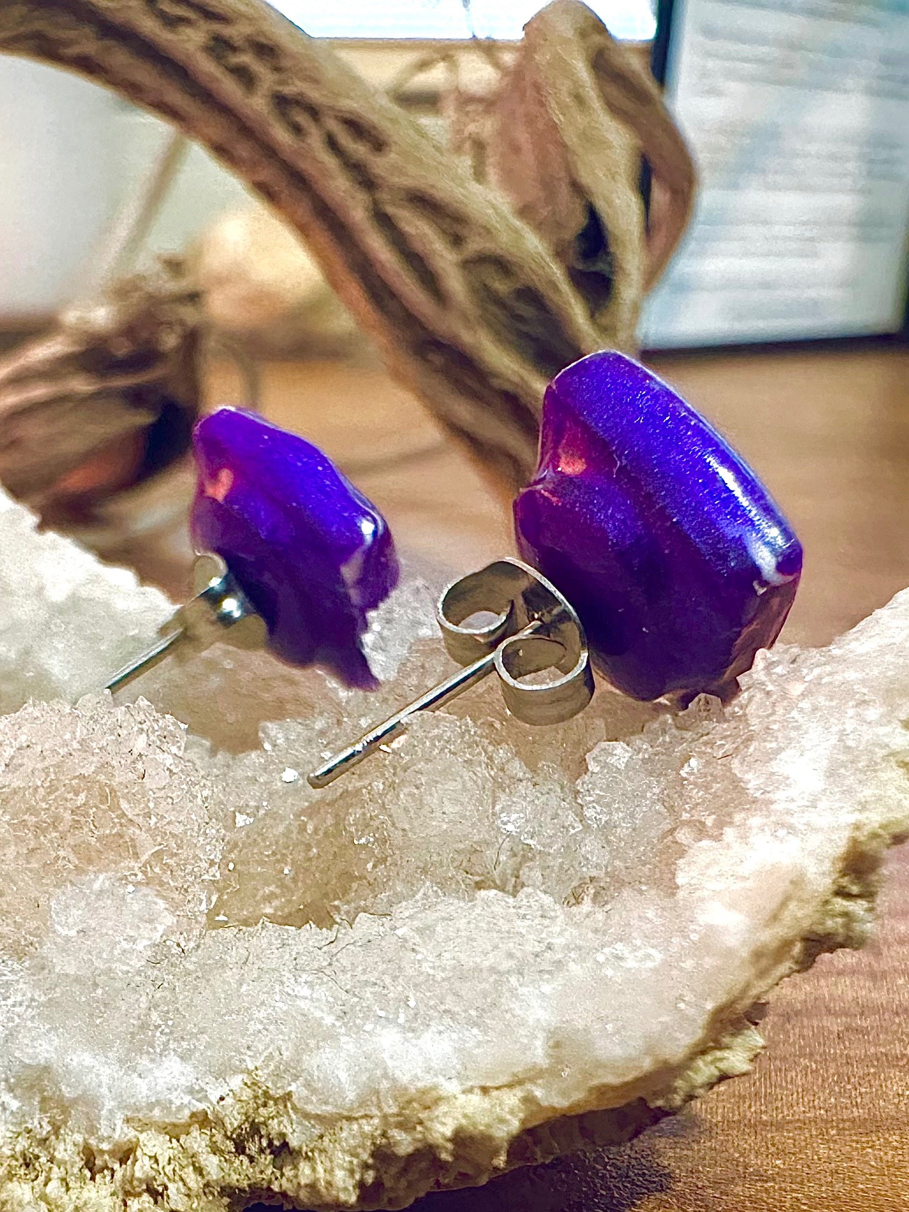 Celestial Agate Square Earrings product image (2)