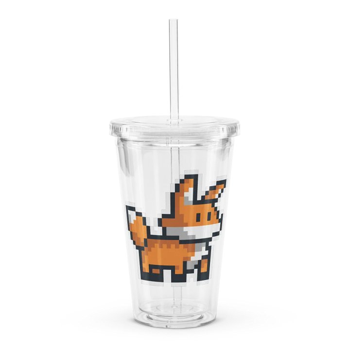 Whimsical Fox Pixel Art Tumbler product image (1)
