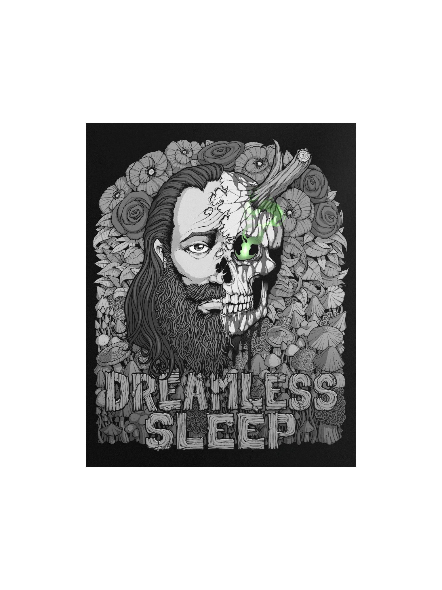 Dreamless Sleep Matte Poster Print Monochrome Variant product image (2)
