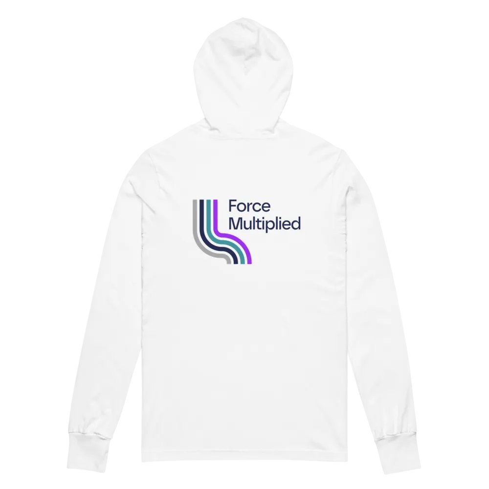 RO Bella + Canvas Waterfall Long Sleeve Hooded Tee (BACK PRINT) product image (6)