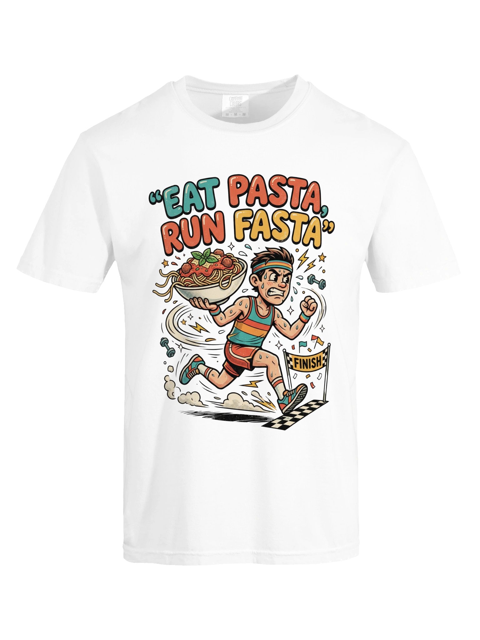 Eat Pasta, Run Fasta Tee product image (50)