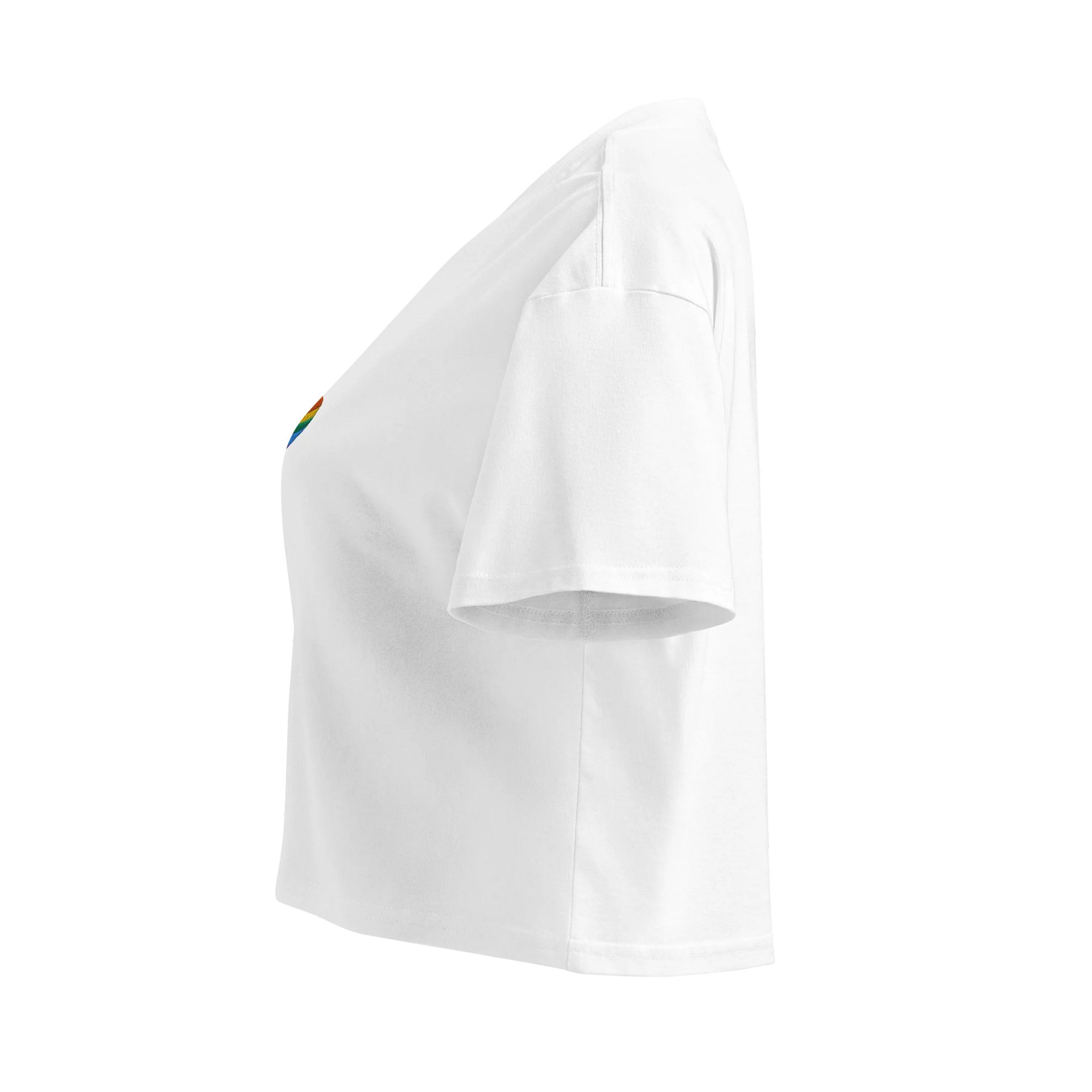 Rainbow Heart Striped Crop Top product image (3)