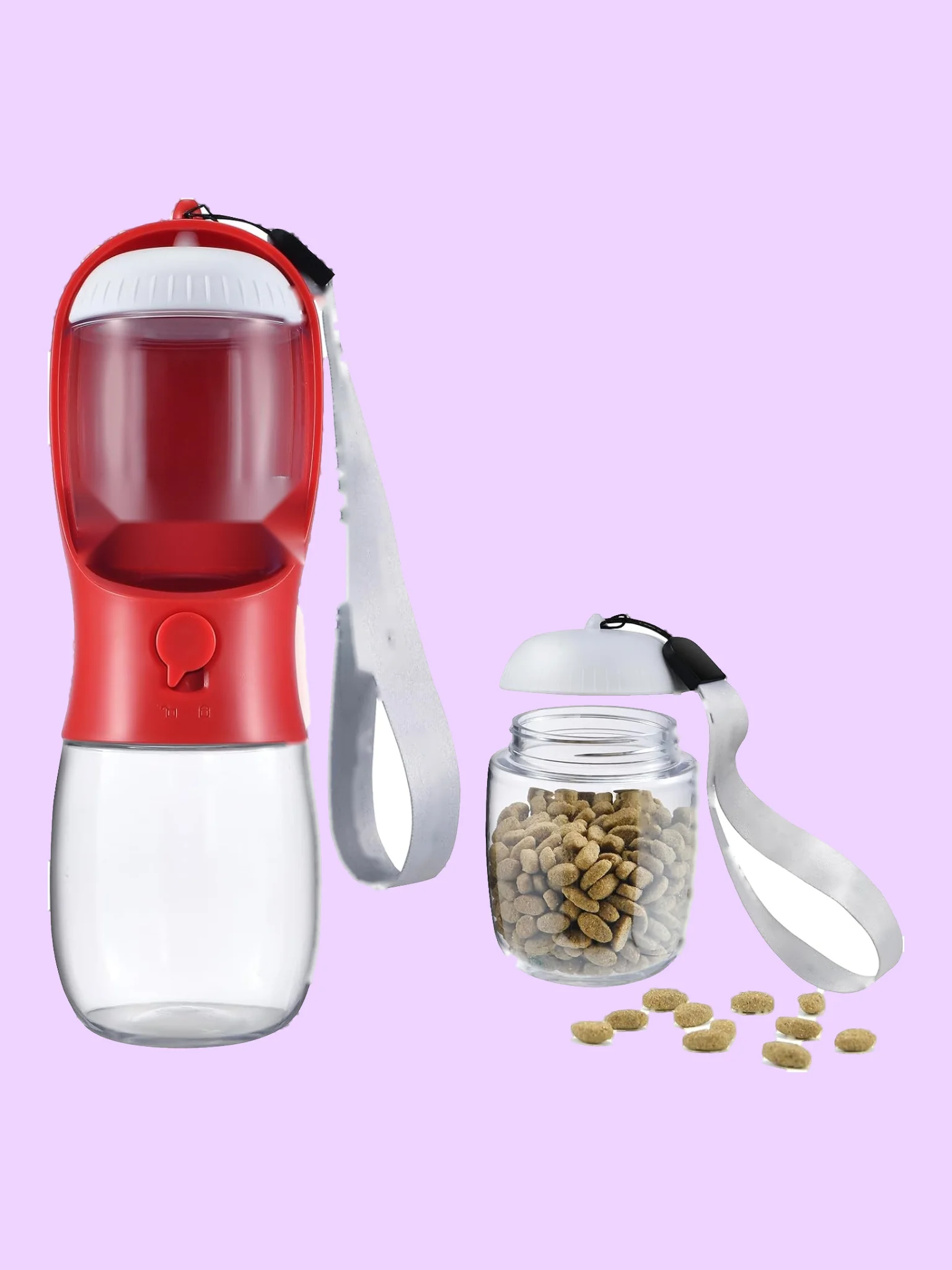 Portable Dog Water Bottle with Treat Container product image (6)