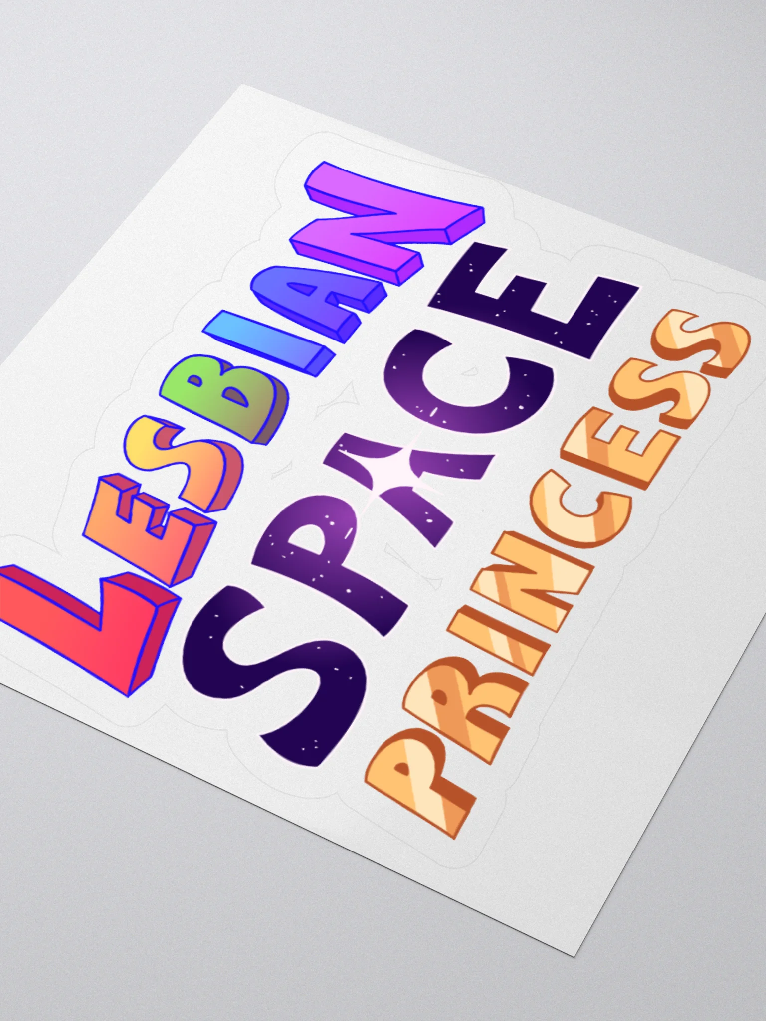 Lesbian Space Princess Sticker product image (3)