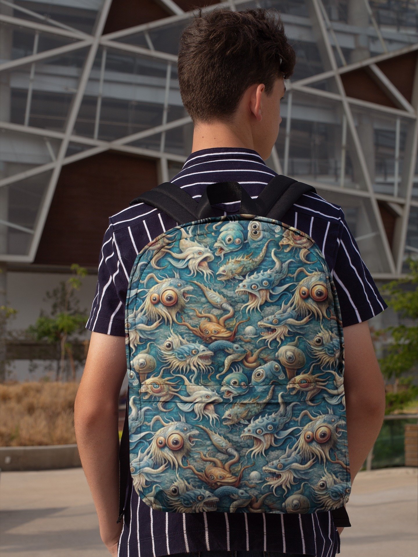 Weird Surreal Sea Monsters – Seamless Digital Papers product image (2)