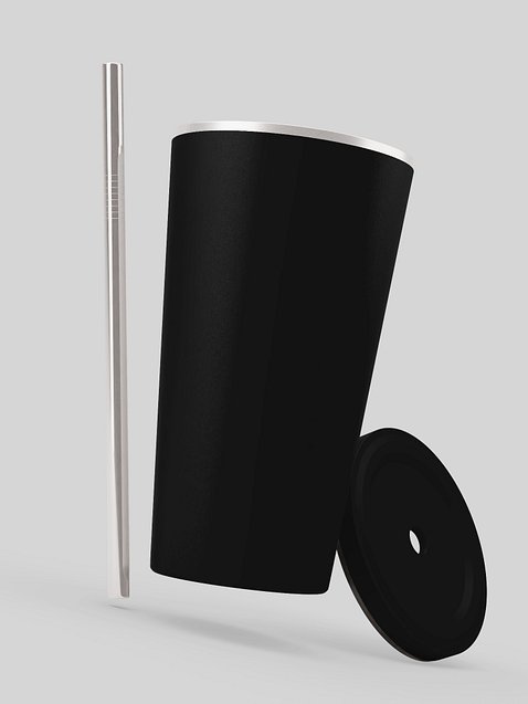 Photo showing Insulated Tumbler with a Straw
