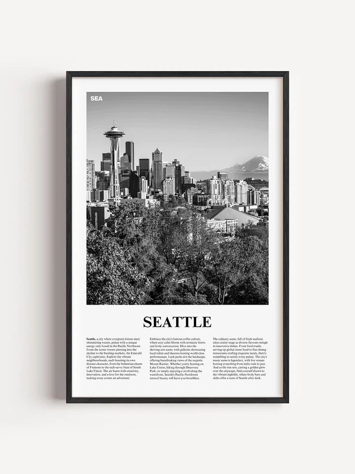 Seattle 01 Newspaper Poster product image (7)