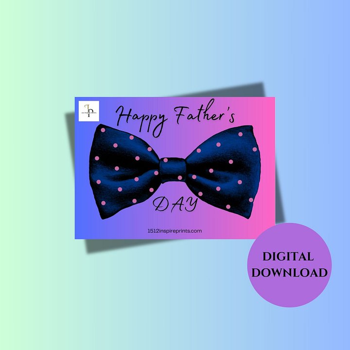 Father's Day Bow Tie E Card product image (1)