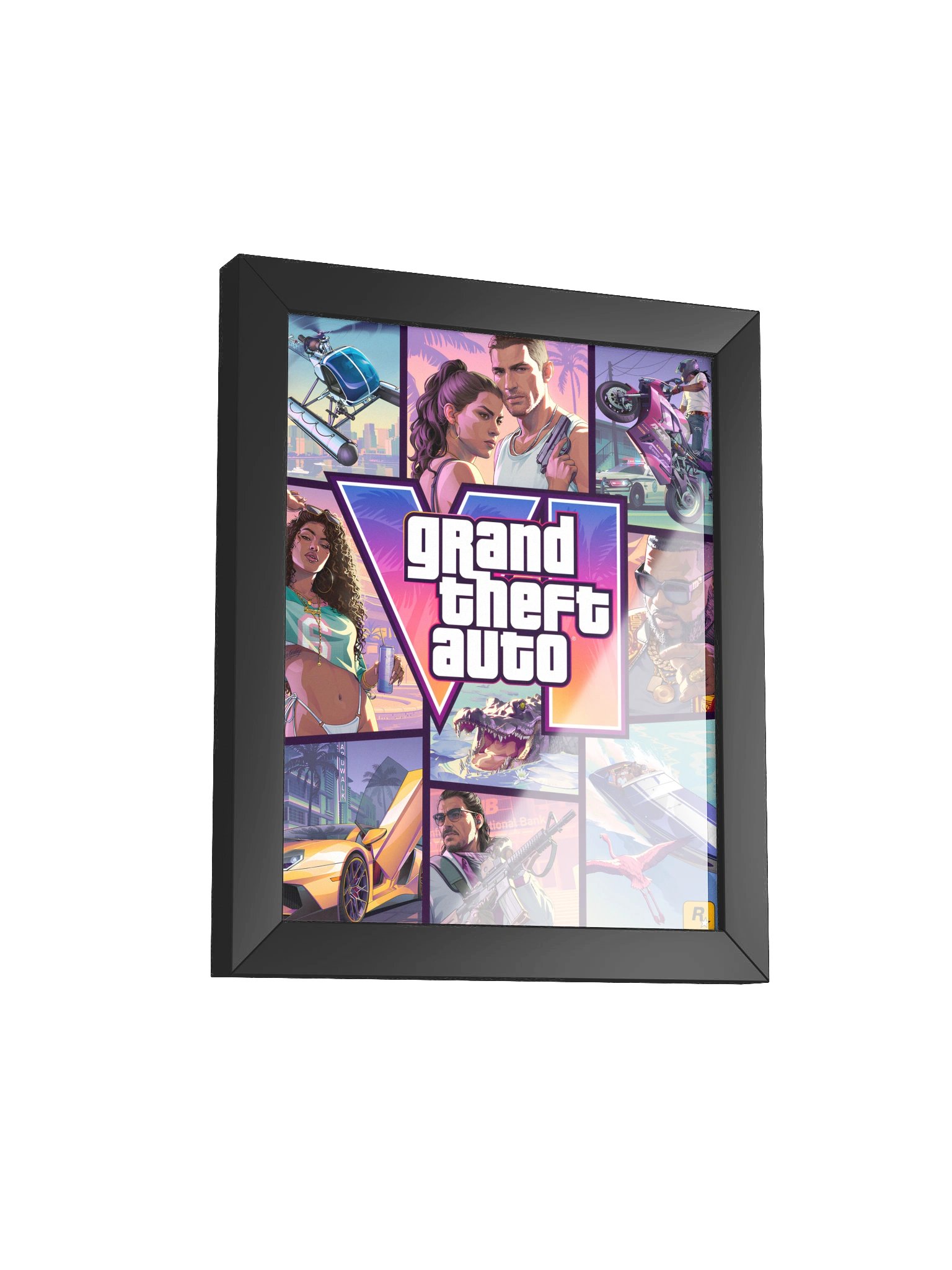 GTA VI Cover Art Framed Poster | GTA 6 Poster - Fan Design product image (2)