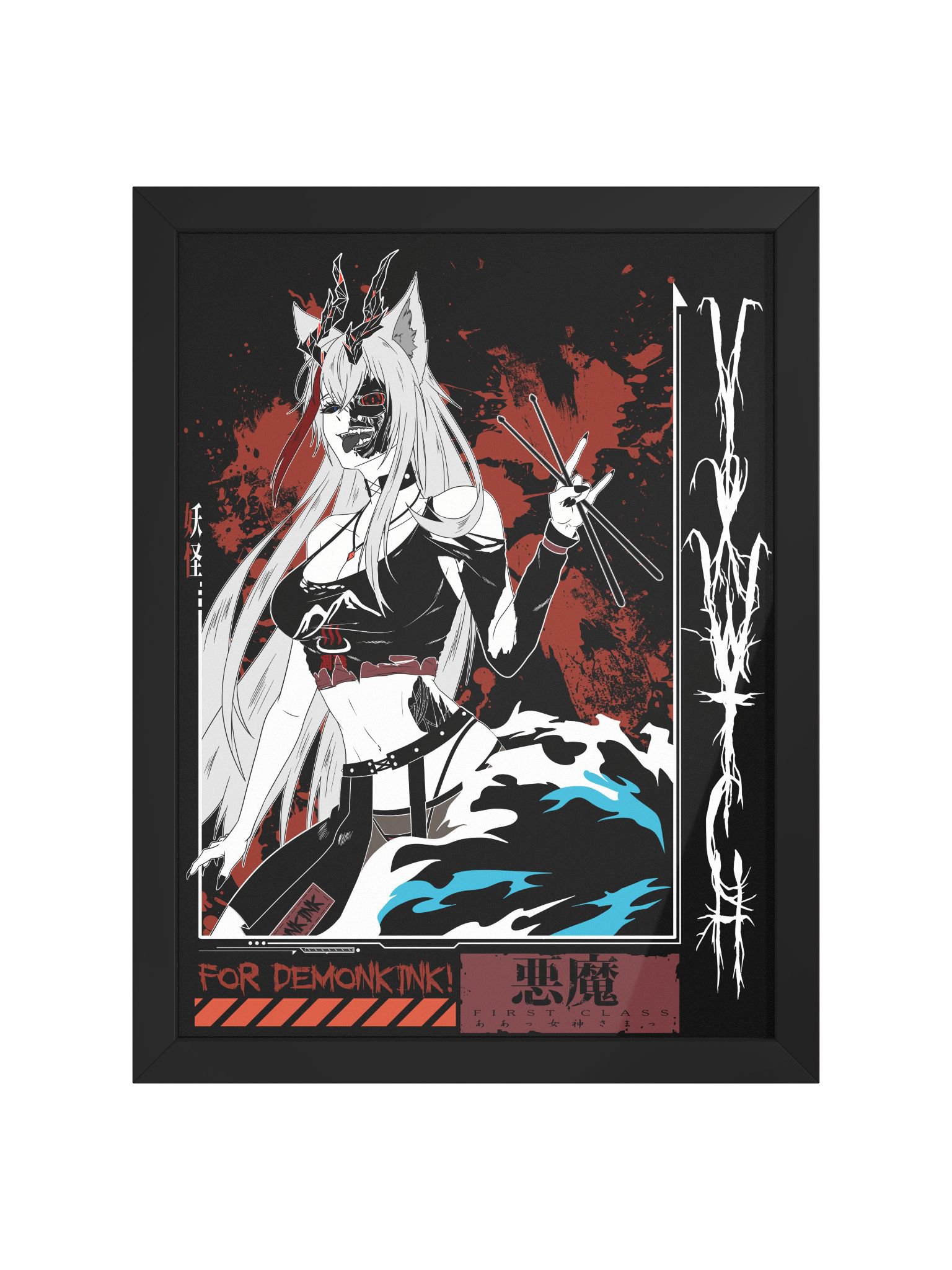 【VIXWYTCH】Retro Cyborg Attack Framed Poster product image (1)