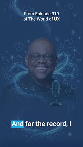 Catch a glimpse into my UX journey — featured on Episode 319 of *The World of UX* podcast. 🎙️

From early challenges to defin...