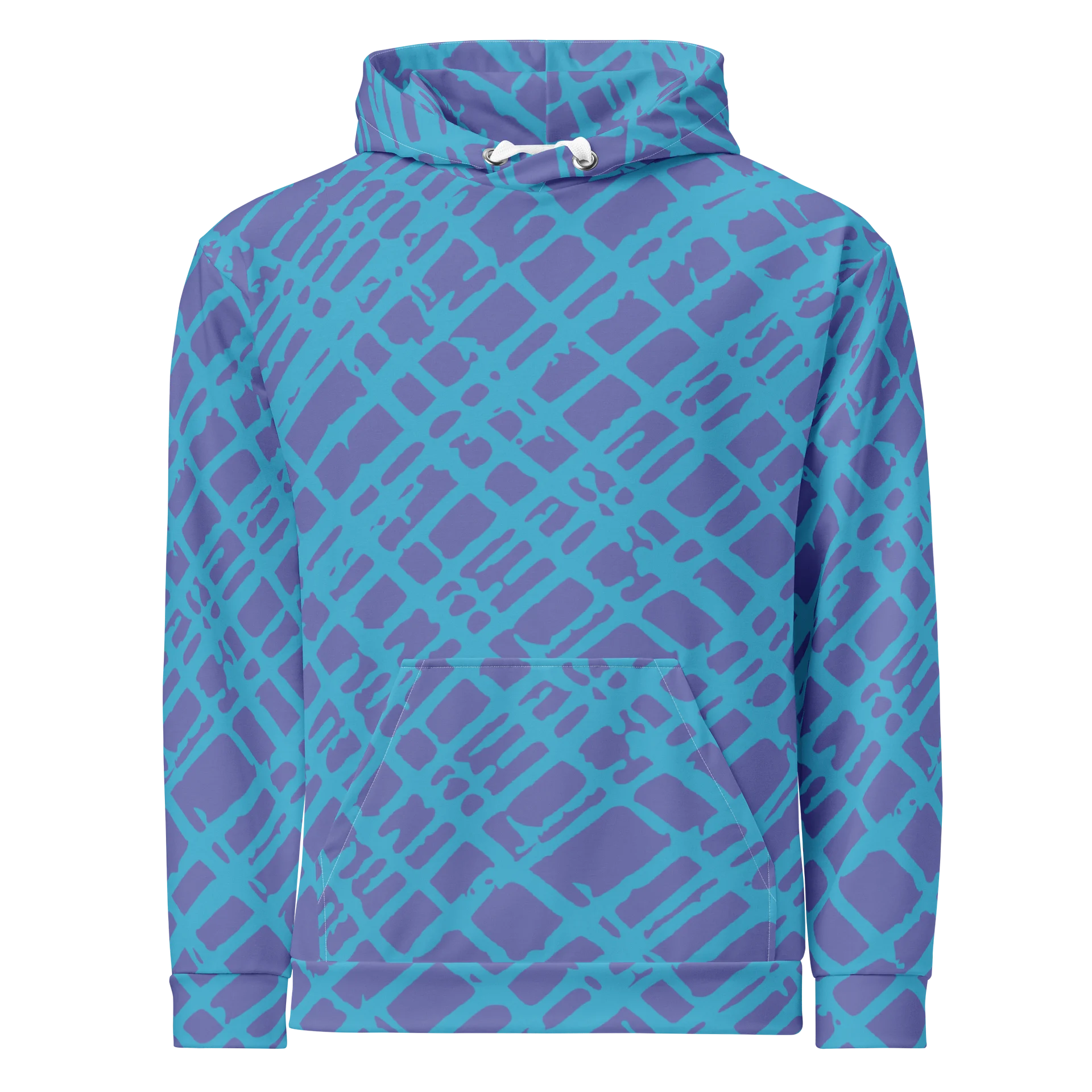 Purple Turquoise Scribble All-Over Hoodie product image (1)