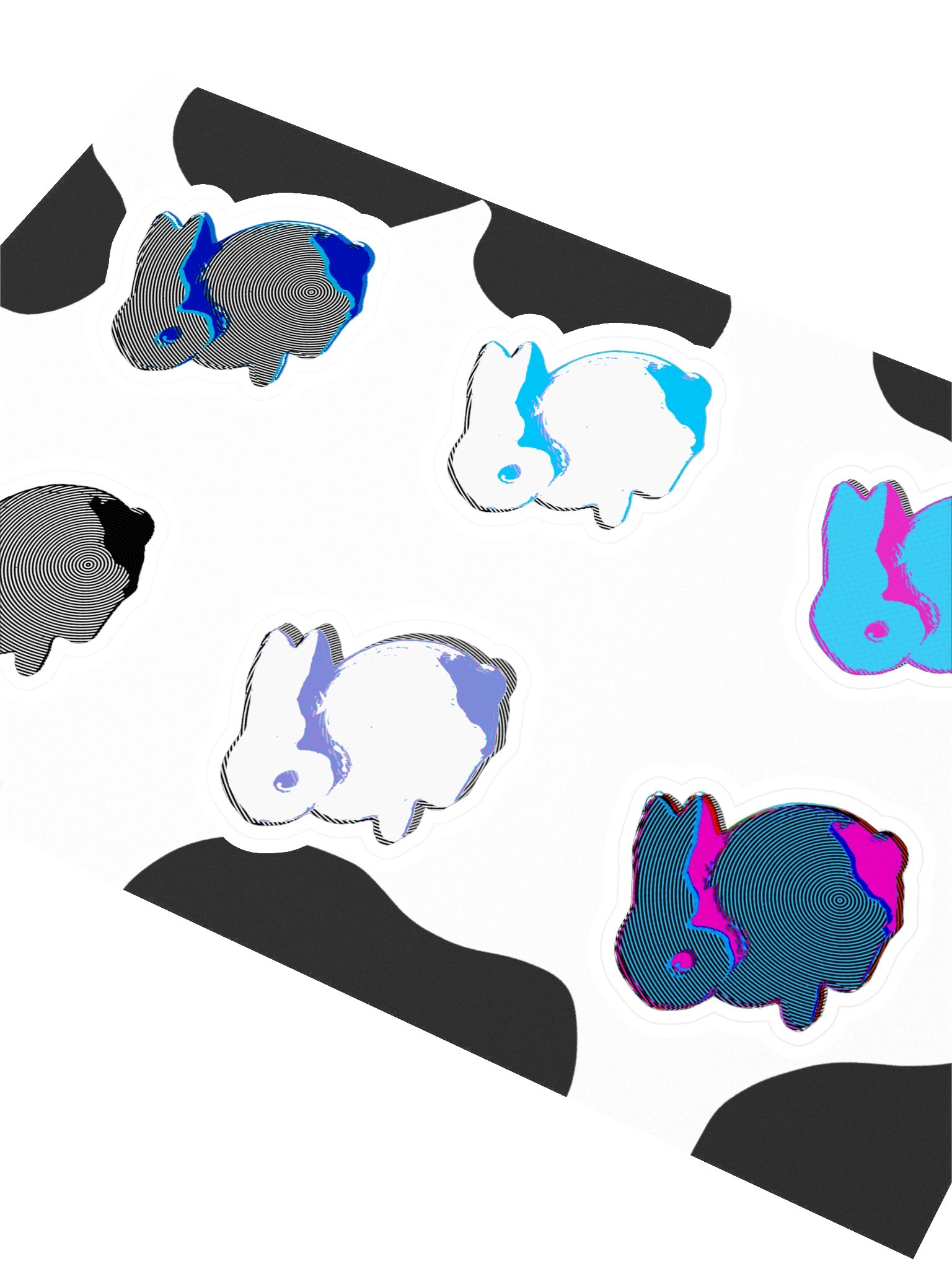 psyop bunny sticker sheet product image (2)
