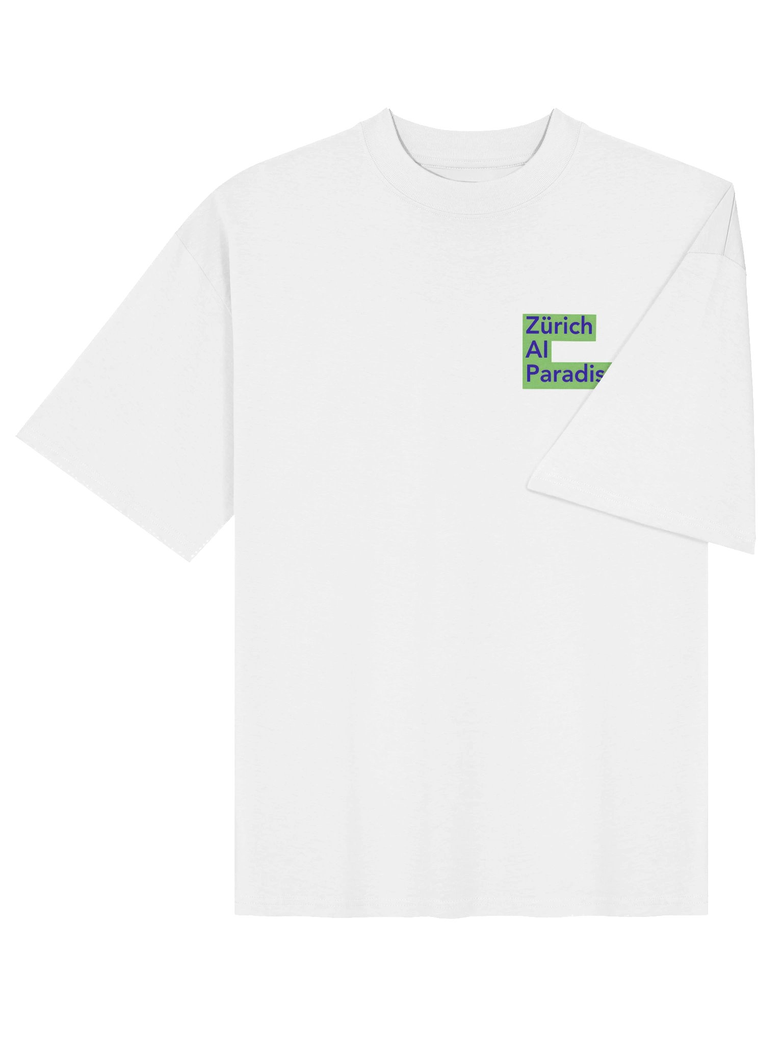 T-shirt Oversized Zurich AI Paradise Blue/Green product image (6)