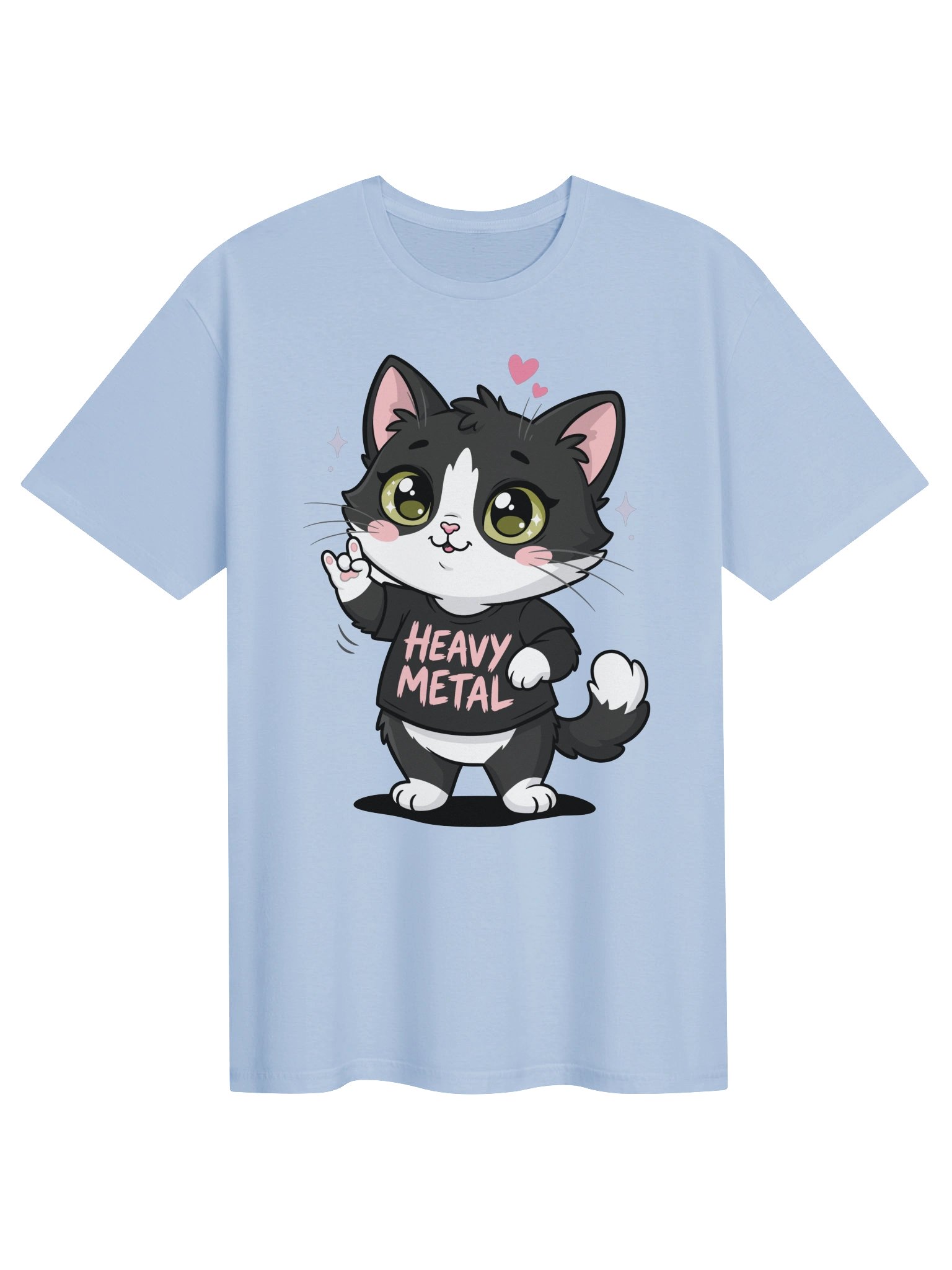 Heavy Metal Tuxedo Cat Tee product image (62)