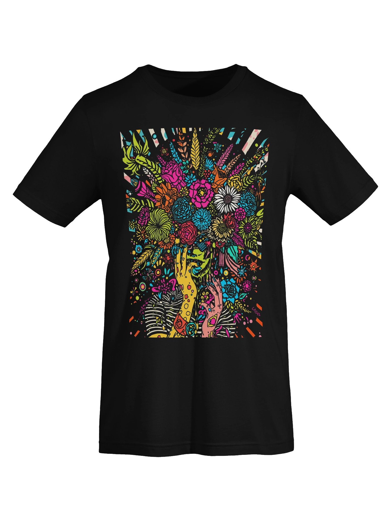 Neon Bouquet Hands Supersoft Tee product image (4)