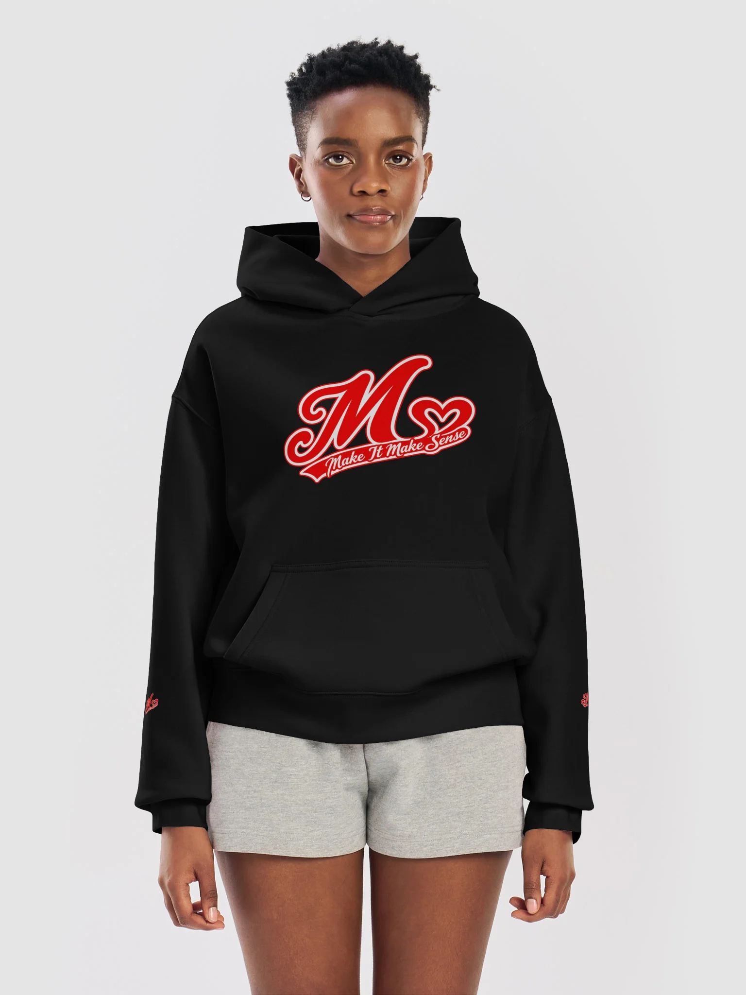 Make It Make Sense Women’s Heart Logo Hoodie product image (5)