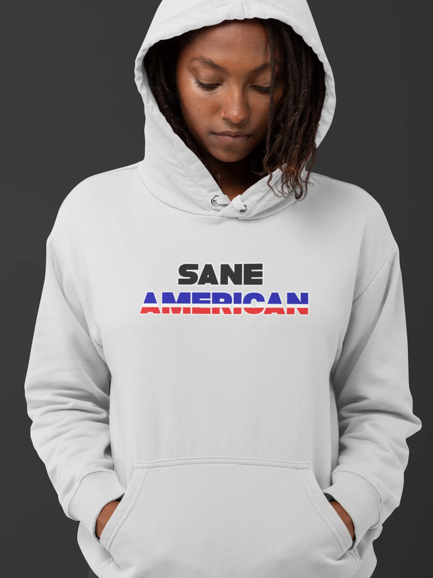 Sane American Hoodie - Satirical Political Sweatshirt product image (1)