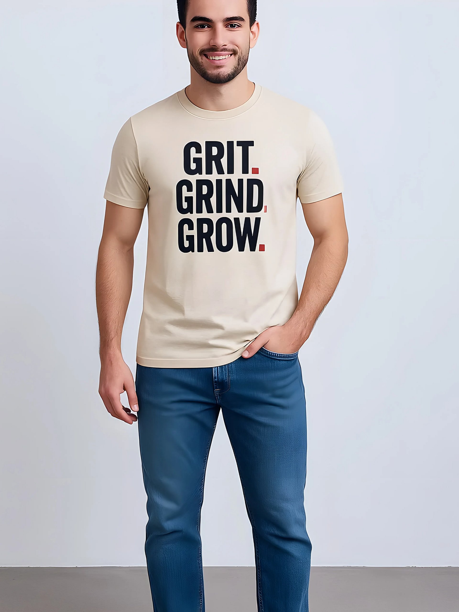 GRIT GRIND GROW Tri-Blend Tee product image (4)