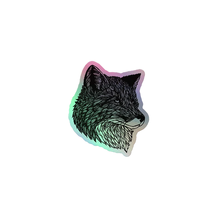 Fox Head Holographic Sticker product image (1)