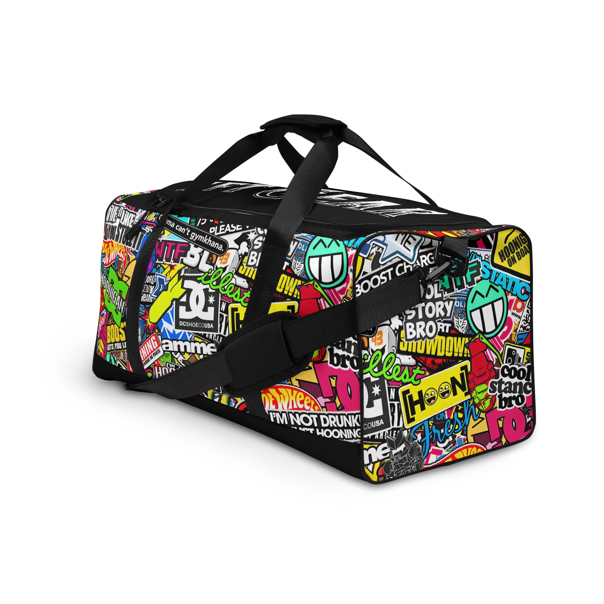 Sticker Bomb All-Over Print Duffle Bag product image (4)