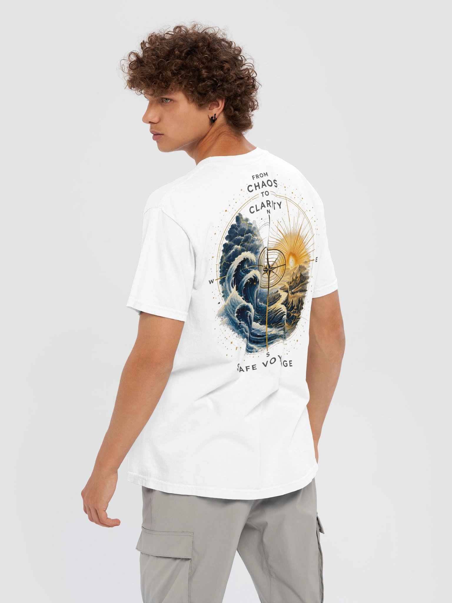 Basic T-shirt, crew neck, back side artwork product image (1)
