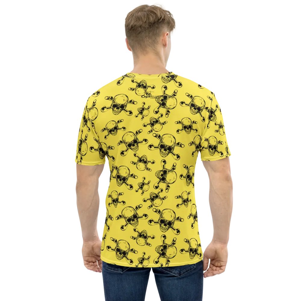 Skull & Bones - Yellow - All-Over Print Crew Neck T-Shirt product image (4)