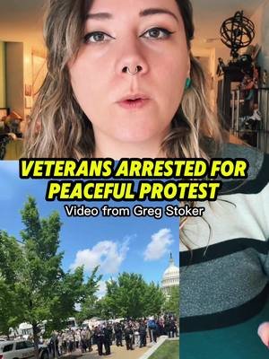 Thank you to Greg Stoker and to all the veterans who stood up today to demand an end to the unjust, illegal war in Iran #news 