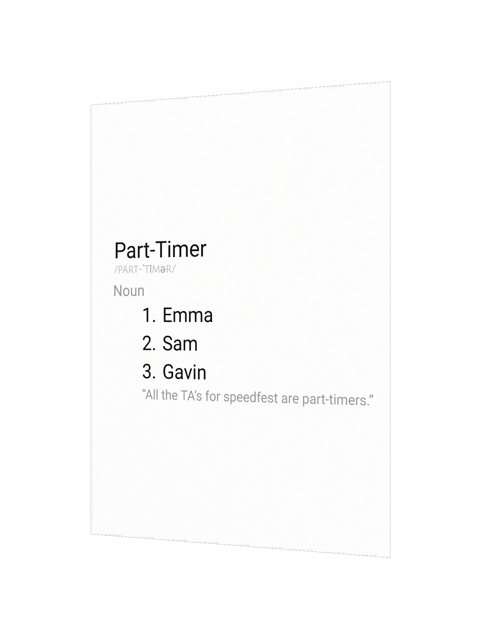Part Timer Poster product image (2)