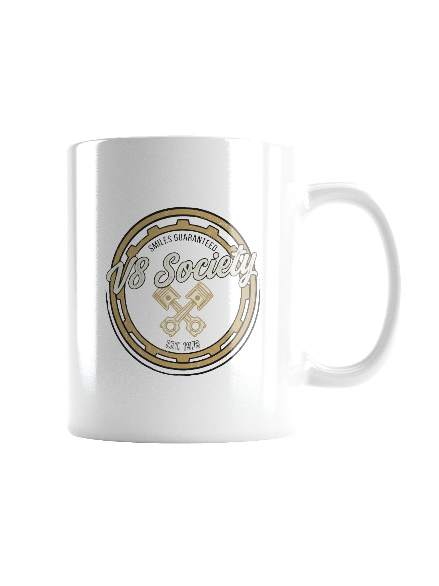 V8 Society Golden Engine Mug product image (5)
