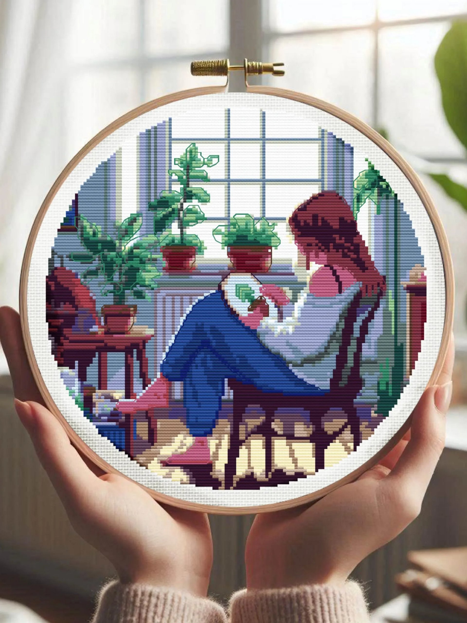 Cosy Girl Cross Stitching Cross Stitch Pattern product image (5)