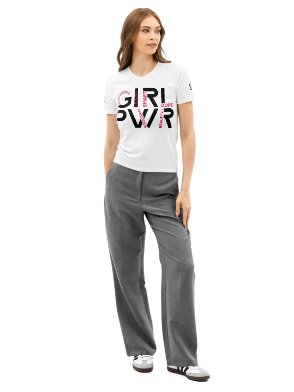 GIRL PWR Word Art Tee White product image (1)