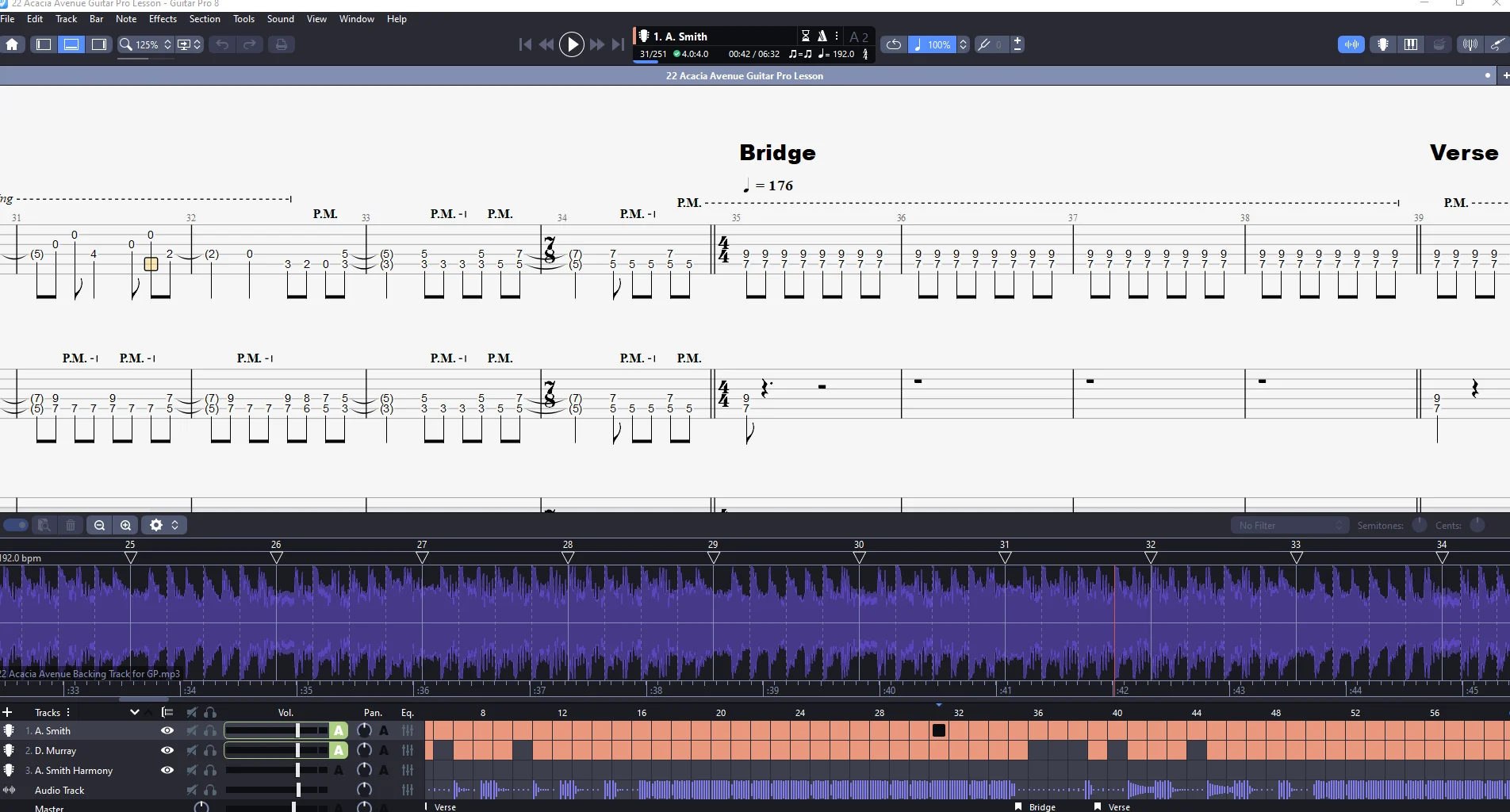 22 Acacia Avenue | PDF Tab + Guitar Pro | Iron Maiden product image (3)