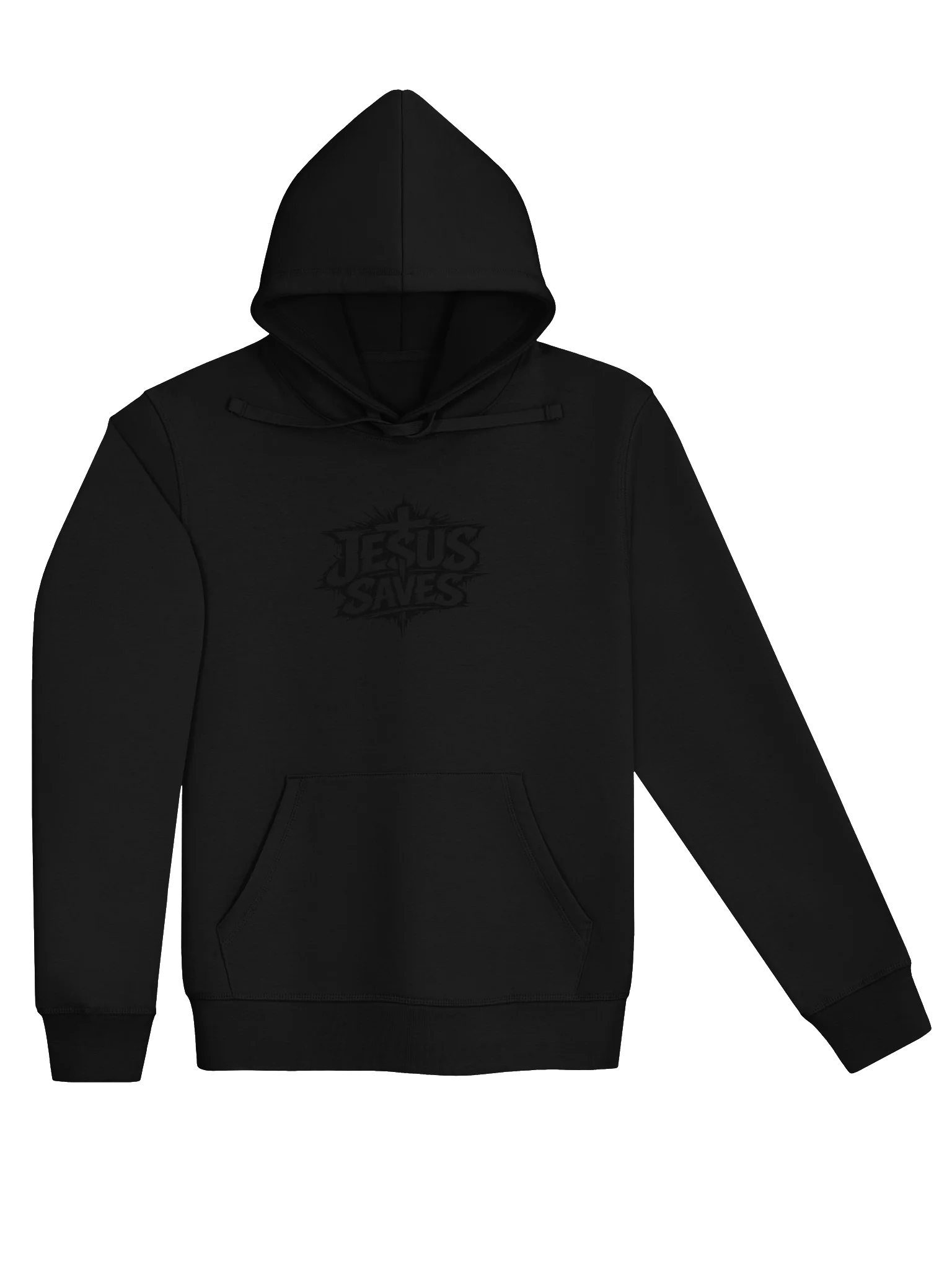 Jesus Saves Hoodie (black text) product image (3)