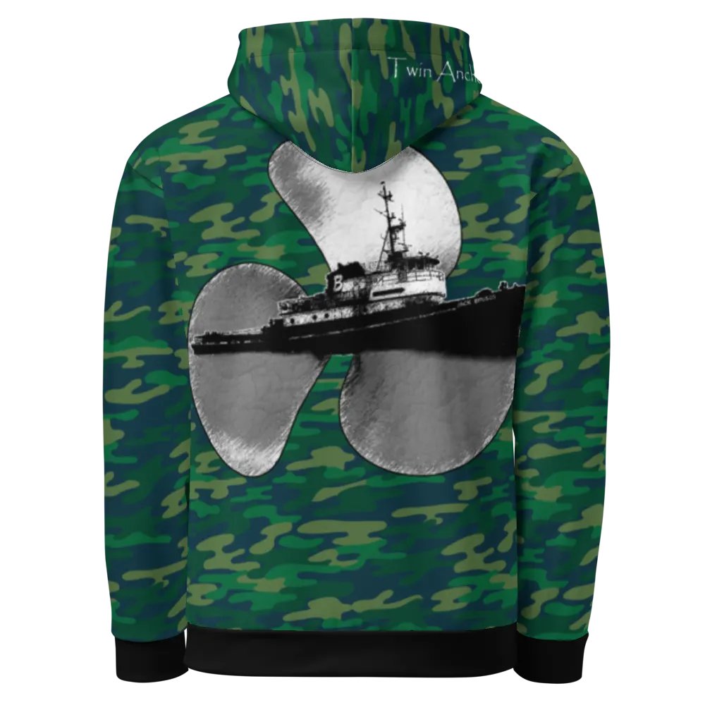 3 Prop & Jack Brusco Tug (Teal Camouflage) – Performance Marine Wear | Twin Anchor Apparel North Current Line product image (1)