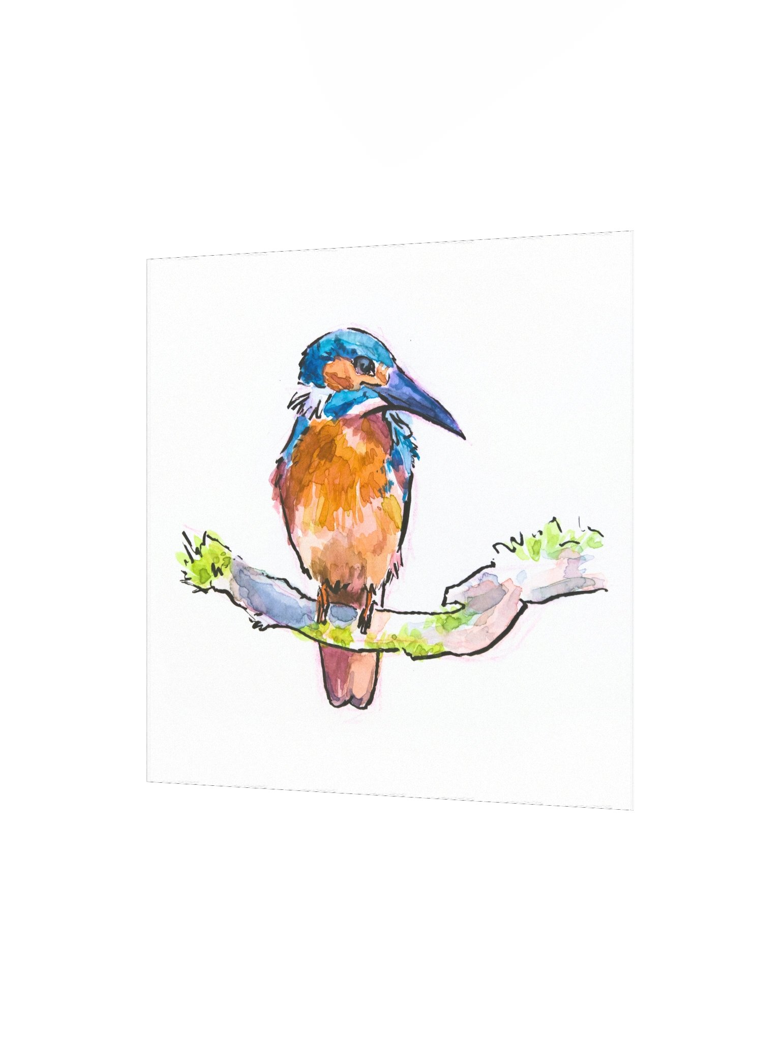 Watercolor Kingfisher - Art Print product image (2)