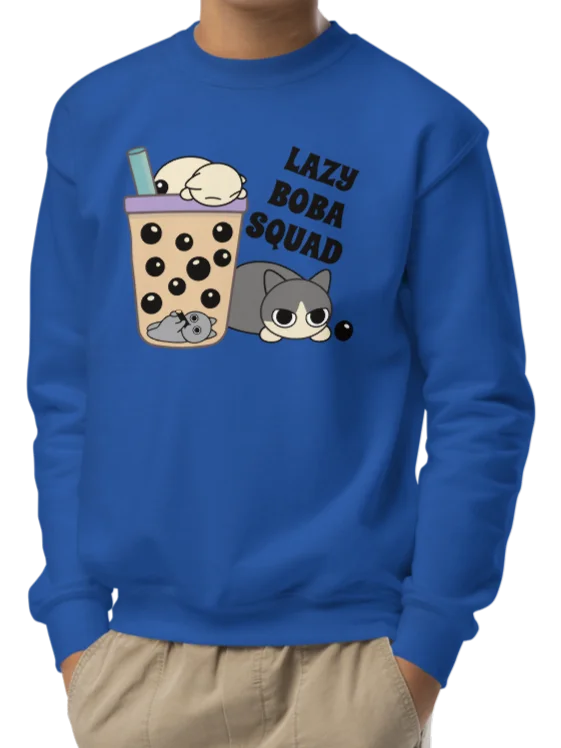 Boba Cat - Unisex Youth Sweatshirt product image (4)