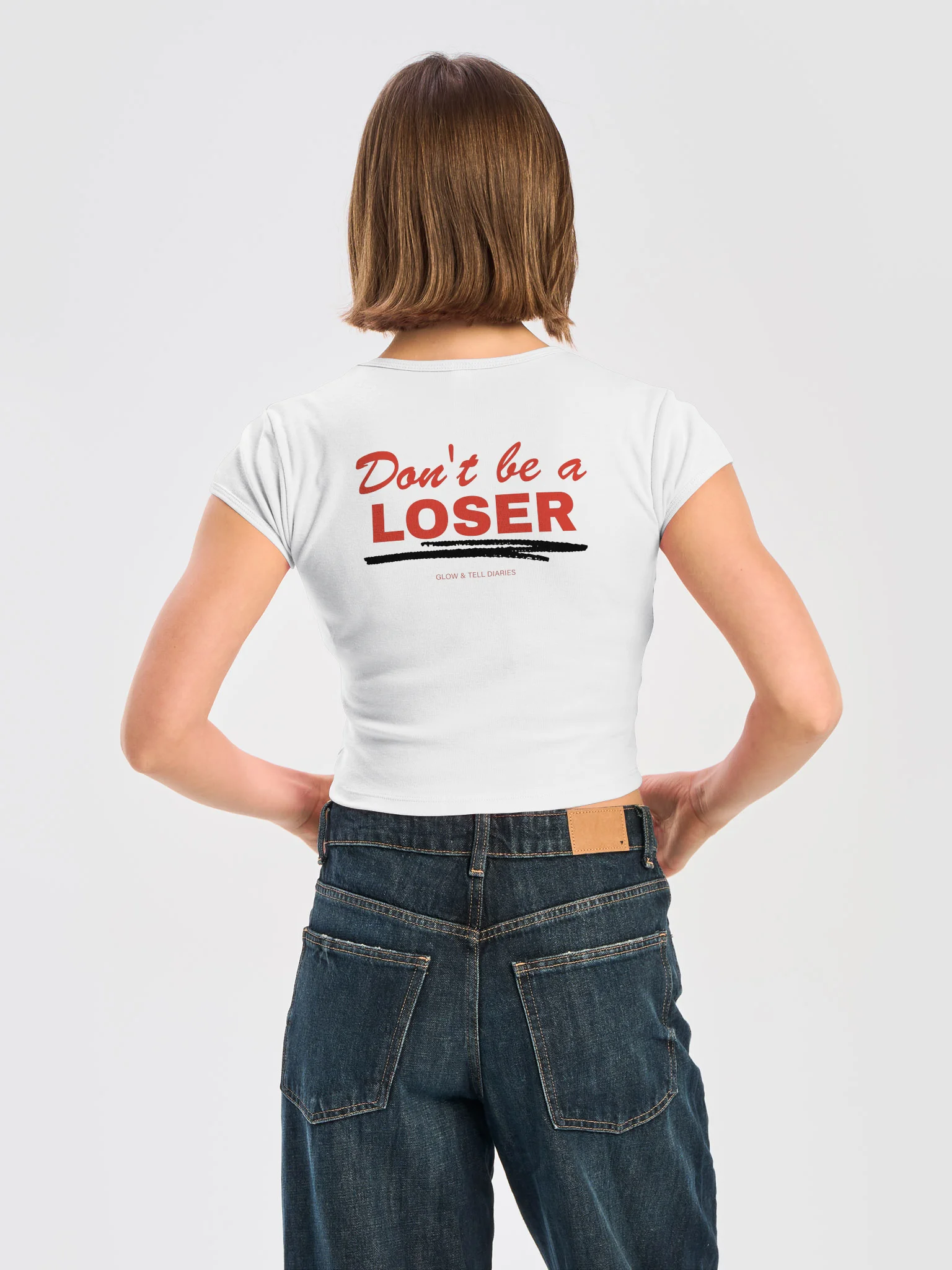 Don't be a LOSER womens baby tee product image (4)