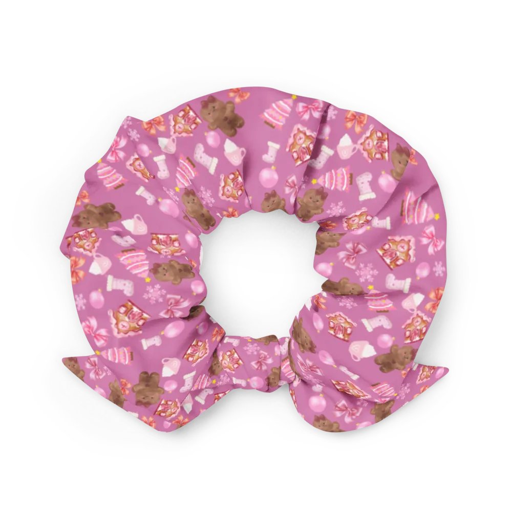 Pink Gingerbread Cookies Scrunchie product image (4)