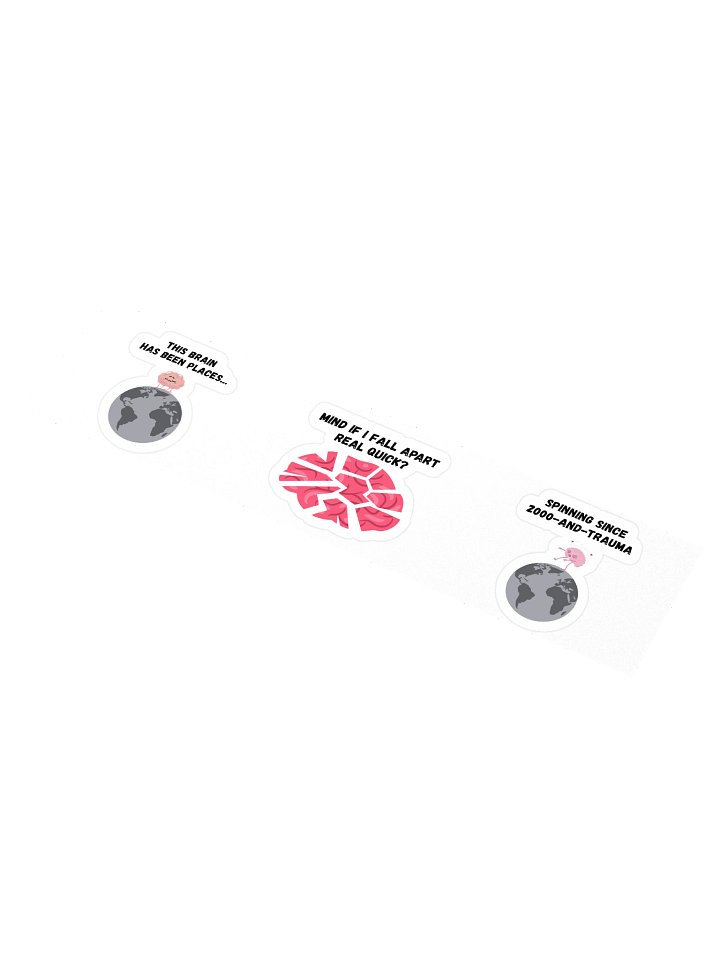 "A Lot On Your Mind" Trio Sticker Sheet product image (1)