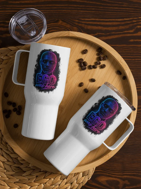 Neon Portrait Travel Mug with Handle product image (8)