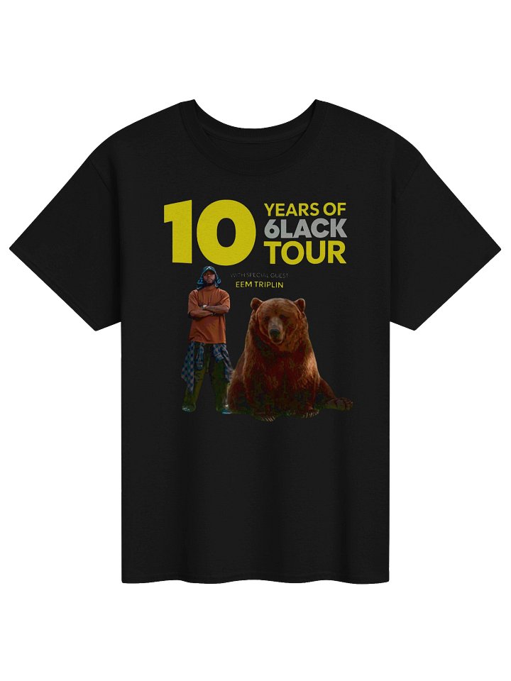 6LACK 10 Years of 6LACK Tour Merch Tshirt product image (1)