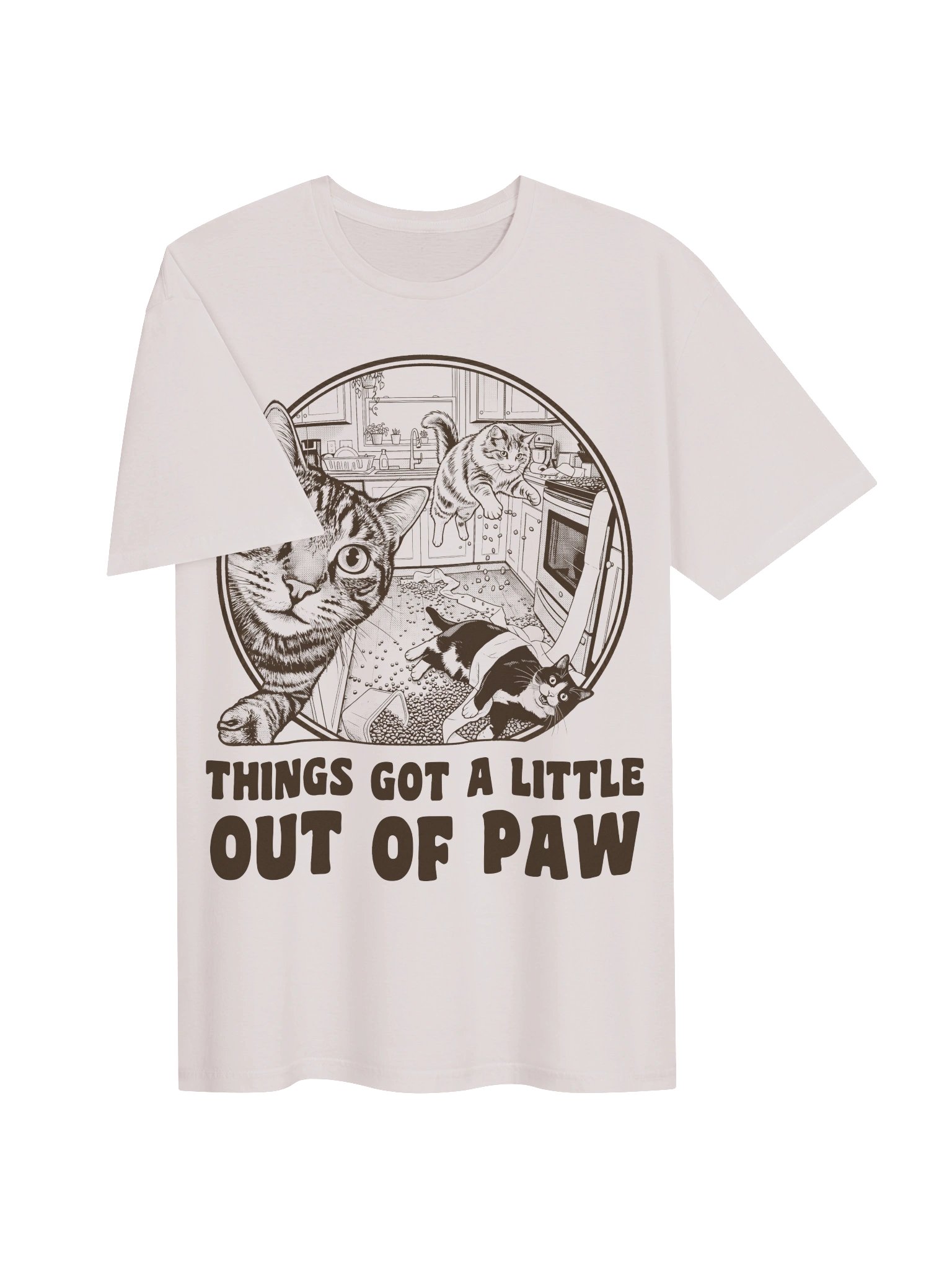 Out of Paw Cat T-Shirt product image (14)
