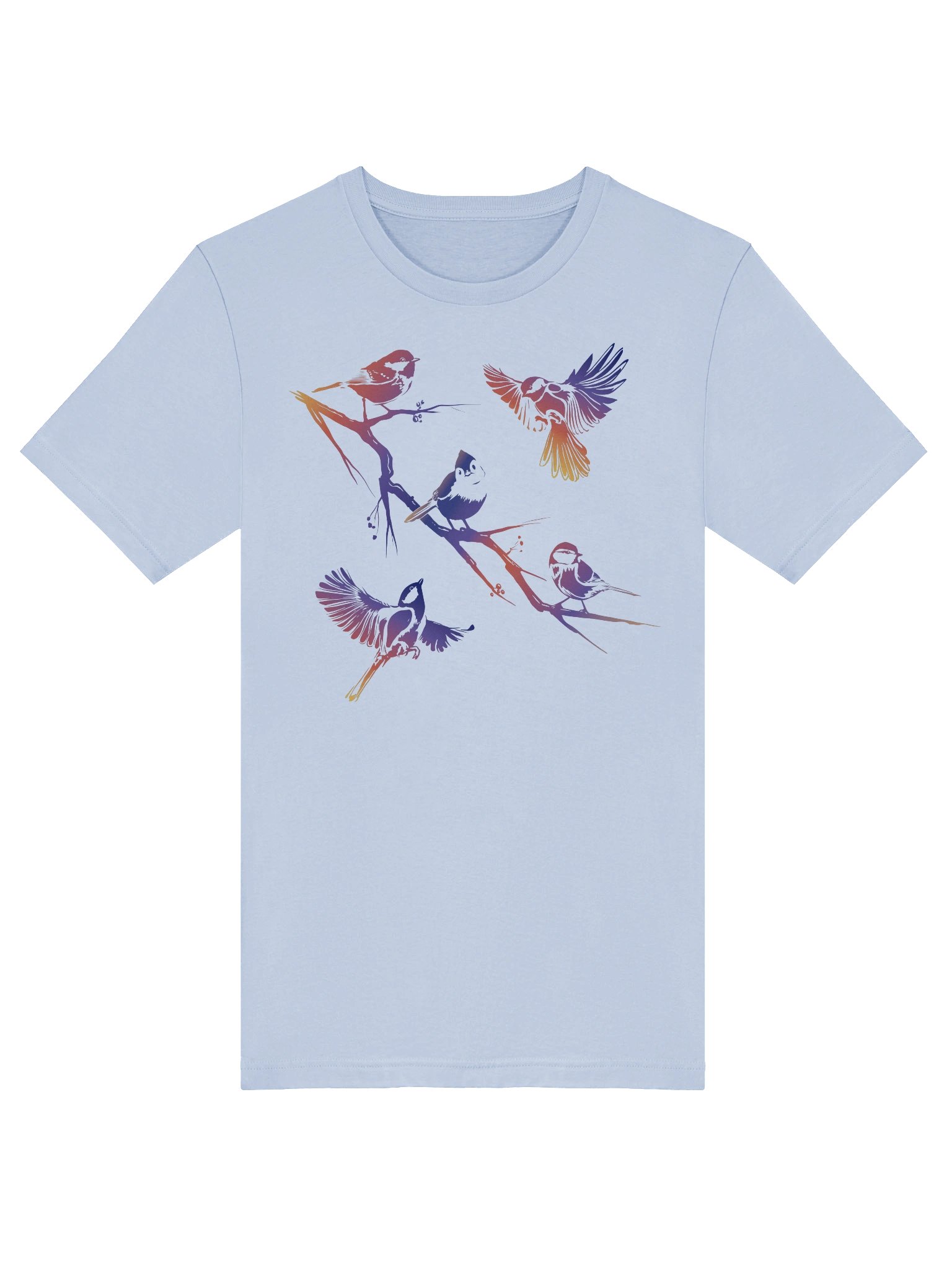 Colorful Titmice T-shirt product image (5)