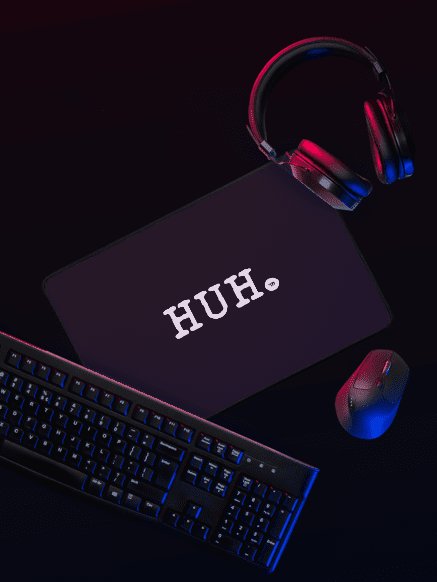 Huh - Desk Mat product image (1)